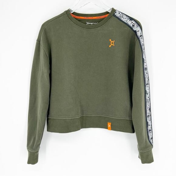 OrangeTheory Cropped Sweatshirt S Green - Picture 1 of 7
